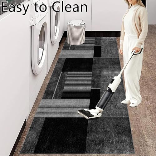 Alfombra de pasillo larga antideslizante lavable para cocina y entrada de 50x200 cm 8