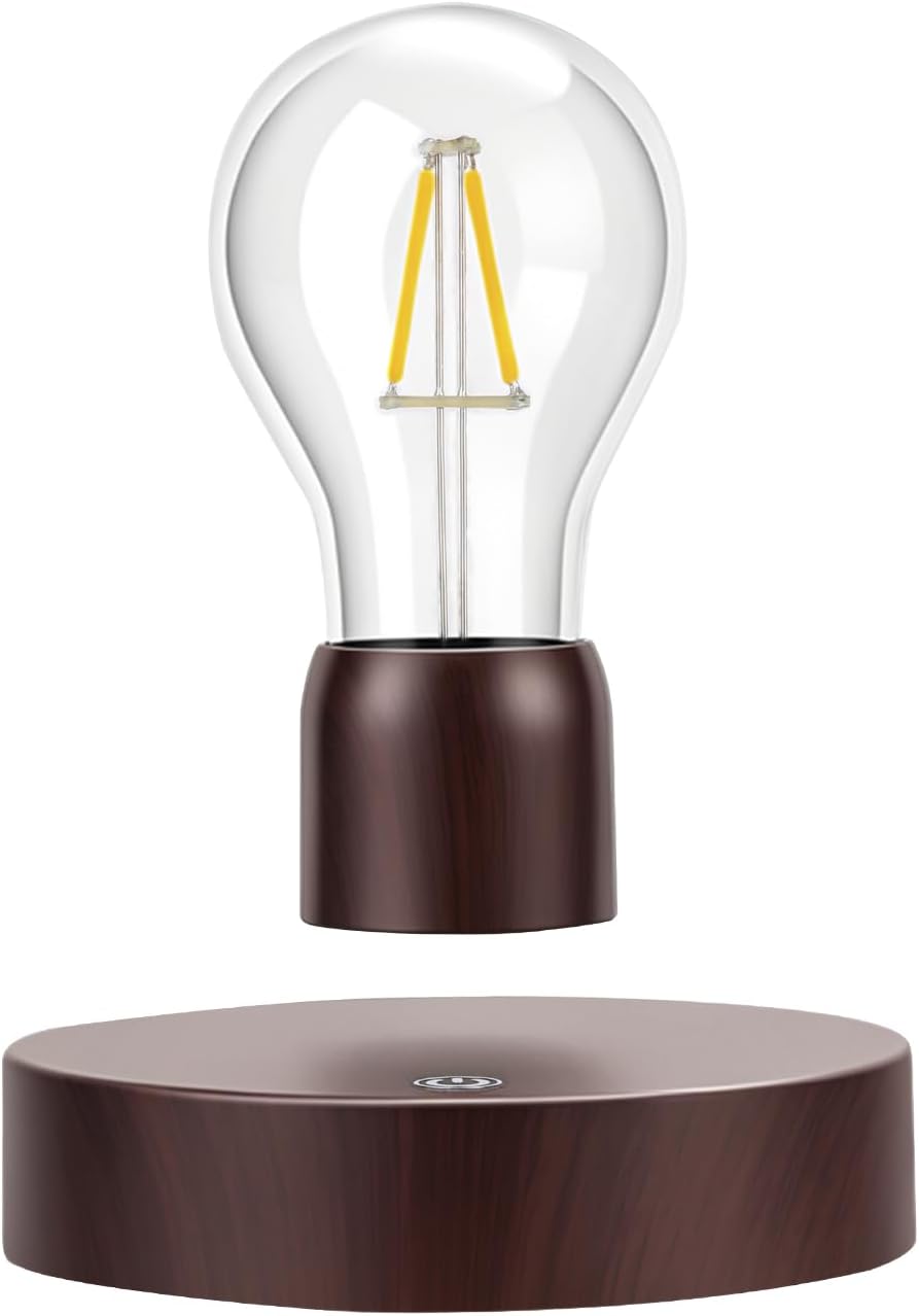 VGAzer Magnetic Levitating Floating Wireless LED Light Bulb Desk Lamp