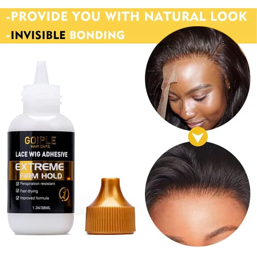 image for Goiple Wig Glue 1.34fl oz, Waterproof Lace Front Wig Glue for Wigs wit