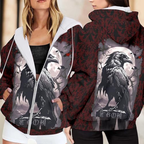 Sweat à capuche imprimé floral avec coupe décontractée et poches