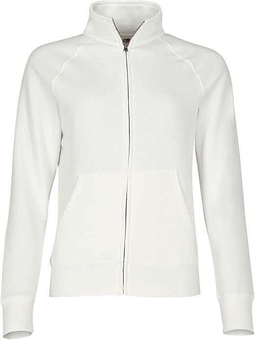 Fruit of the Loom Lady-Fit Premium Sweat Jacket Maglia di Tuta Donna :  Amazon.it: Abbigliamento