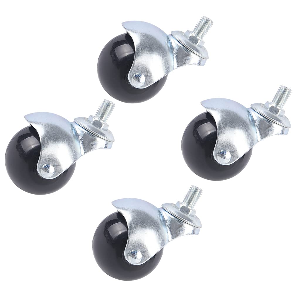 Roulettes de bureau pivotantes 50mm avec frein pour chaises et canapés