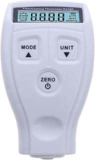 自動フィルムコーティング厚さ計ポータブルカーペイント厚さ計自動車ペイント測定ツール 広い測定範囲(White)