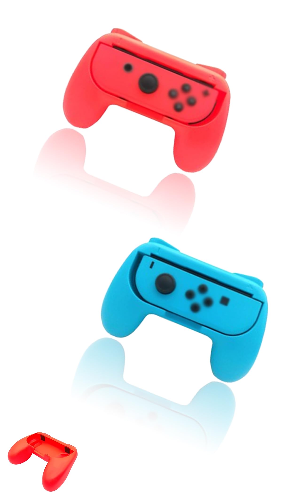 Sweet seven Switch Joy Con Grip Kit - Blue and Red (2 Packs) - Enhance Your Gaming Experience with Comfortable Controllers