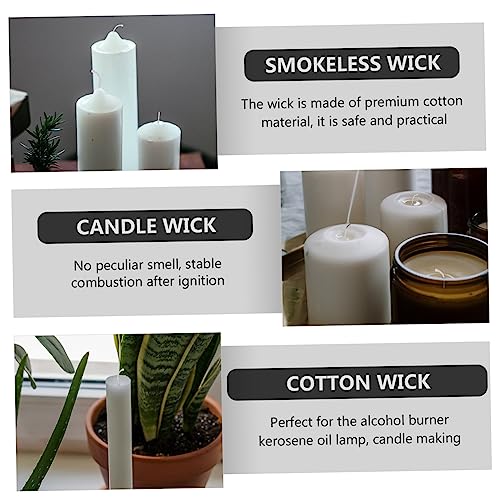 2 rollos de mecha de algodón para velas miniatura 4