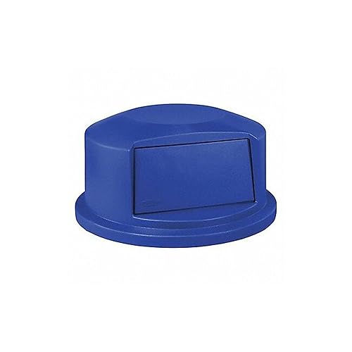 Rubbermaid Commercial tapa redonda HDPE, Azul, 1