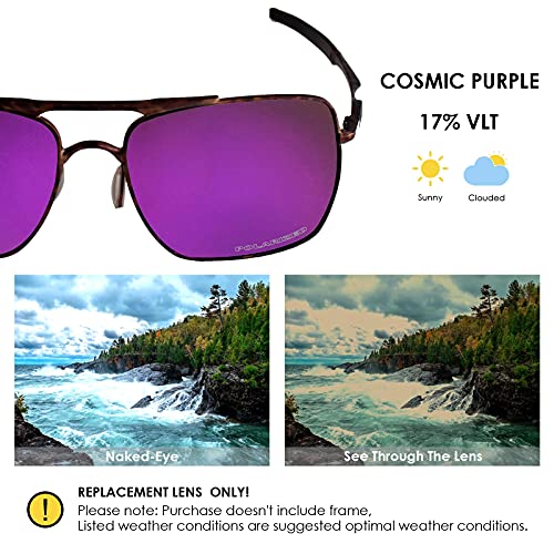 Image of BLAZERBUCK Anti-salt Polarized Replacement Lenses & Nose Piece for Oakley Deviation OO4061 Sunglass