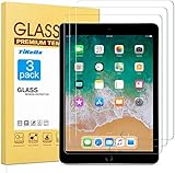TiKeDa 3 Pack Screen Protector for iPad (9.7-Inch,2018/2017 Model,6th/5th Generation),iPad Air 1,iPad Air 2,iPad Pro 9.7-Inch 2016,Tempered Glass Film,Apple Pencil Compatible,Case Friendly