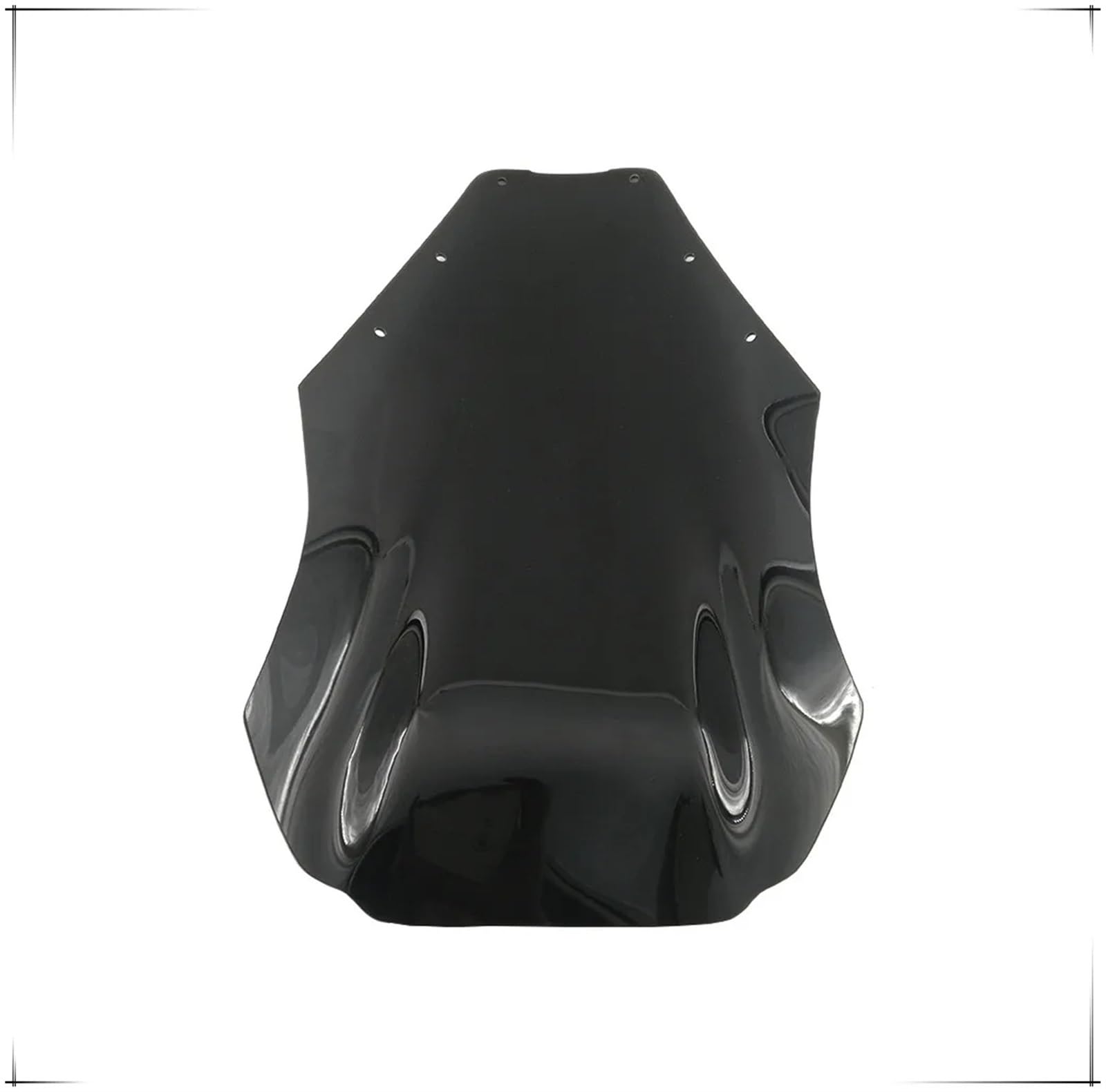 Parabrezza Deflettore Moto Moto Sollevato 20 CENTIMETRI Superiore Parabrezza Parabrezza In Plastica Deflettore Per TDM 850 Per 4TX Per TDM850 Nero Trasparente Cupolino(Black)