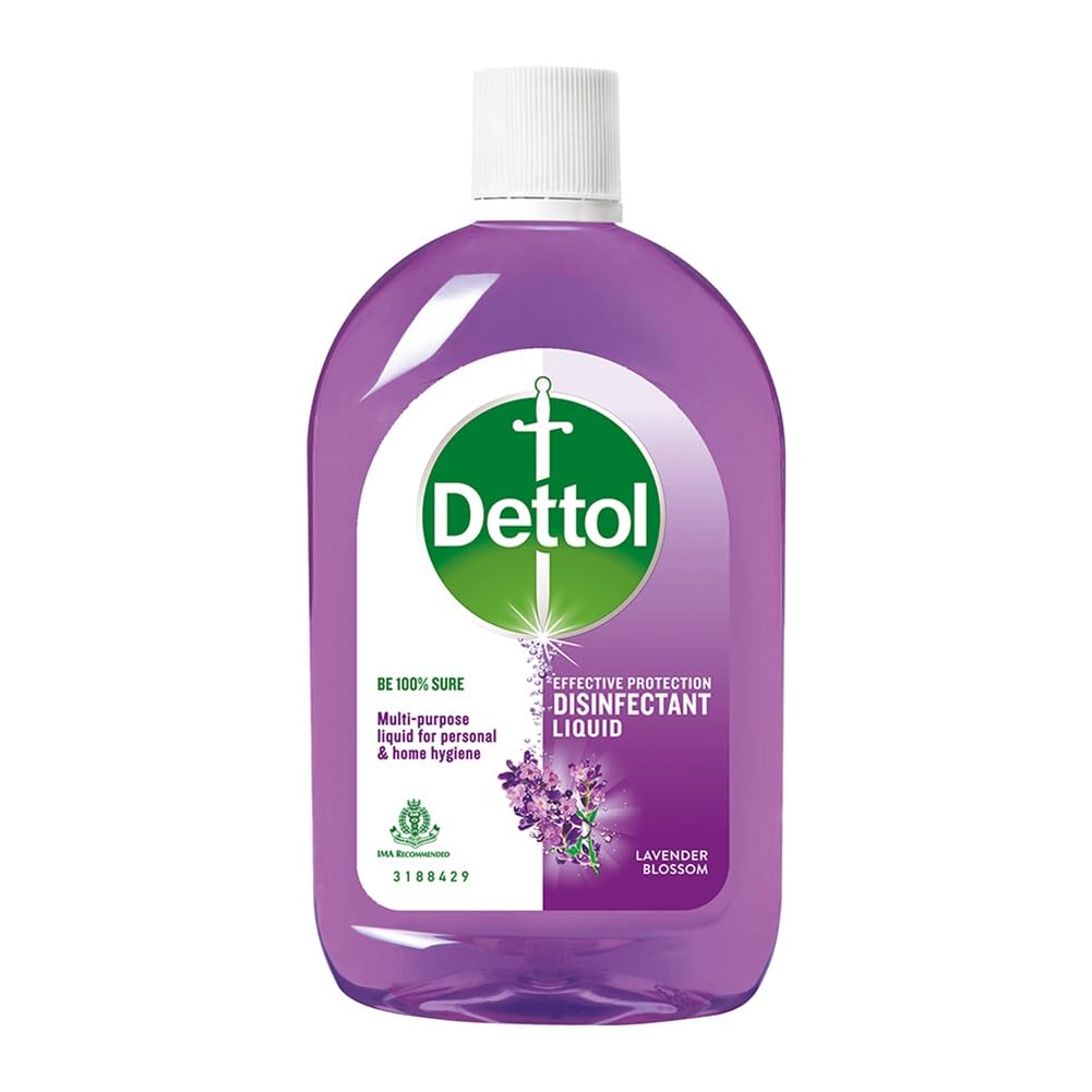 Dettol Liquid Disinfectant for Floor Cleaner, Surface Disinfection, Personal Hygiene (Lavender Blossom, 1L)