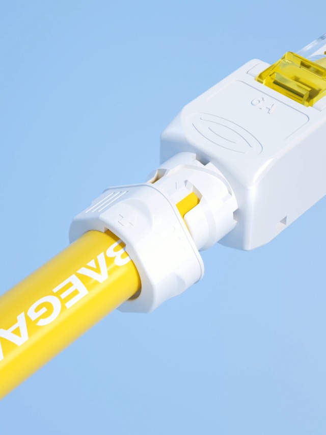 Image of RJ45 Connector Tool-Free【EC Listed】 CAT6 Field Termination Plug Gold Plated Modular Plug UTP Connector Tool Less for CAT6 CAT5 Network Cable(6 Pack)