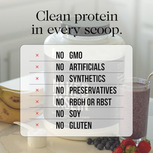 Image of NAKED Casein - 100% Micellar Casein Protein - Only 1 Ingredient, Zero Carb, NSF Certified, GMO-Free, Gluten Free, Soy Free, Preservative Free - 30 Servings