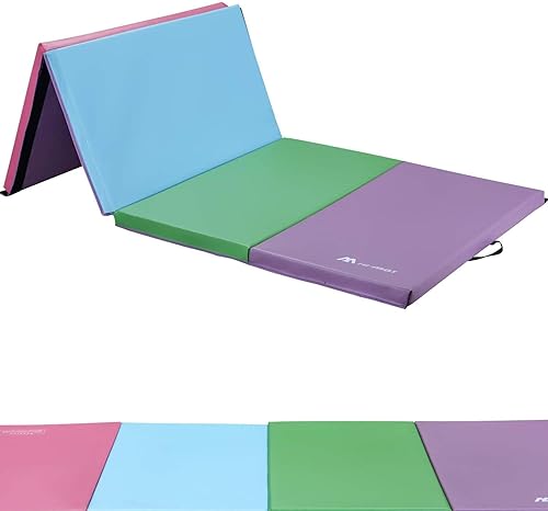 Miniatura 7 de M HI-Mat - Esterilla de gimnasia para el hogar, gimnasia para tumbar, estera para niños, plegable con asa