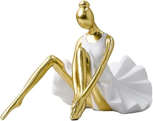 Miniatura 1 de Estatuas de resina de bailarina, estatuilla, regalos de recuerdo moderno, esculturas de bailarina, figura para niñas, para estantería, mesa de