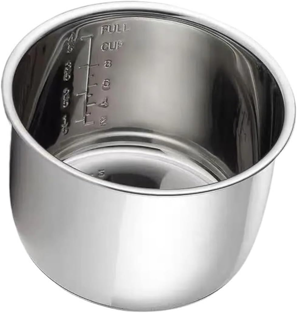 Food Grade Stainless Steel Pressure Cooker Composite Bottom Inner Bowl .Compatible With Redmond RB-A573. Replacement Inner Pot