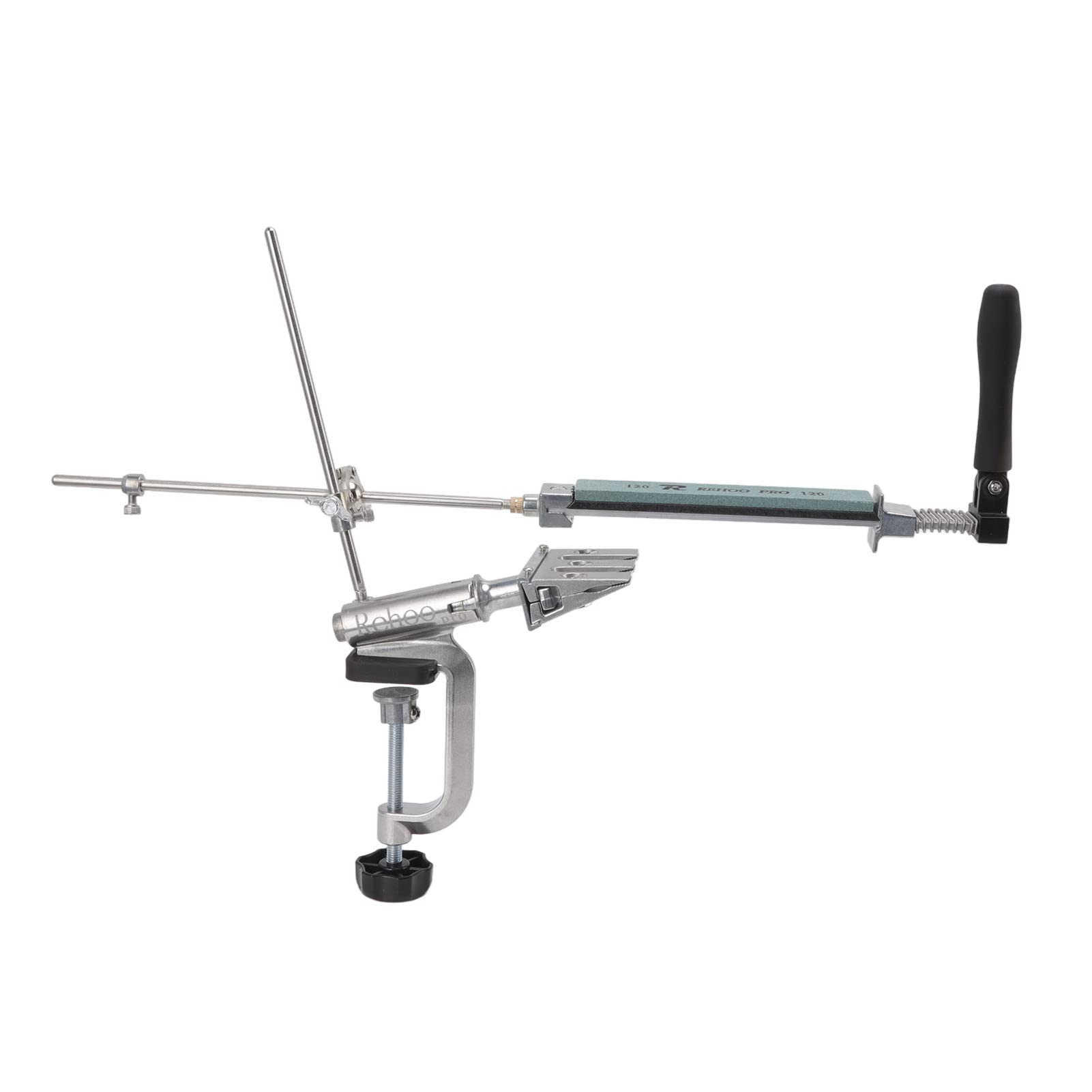 Yosoo Health Gear Zestaw do Ostrzenia Noży o Stałym Kącie Zestaw Kamieni do Ostrzenia Prętów ze Stali Nierdzewnej z Białymi Osełkami Korundowymi o Ziarnistości 120 320 600 1500 dla Użytkowników