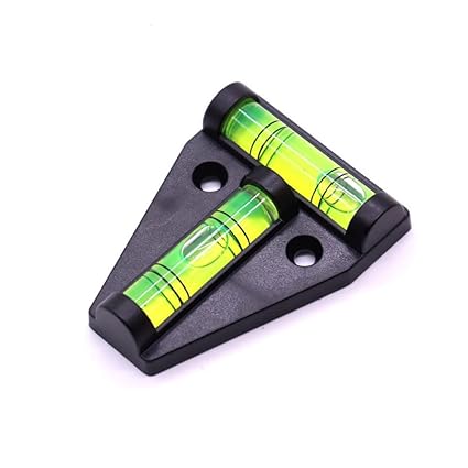 RV T Levels 2 Way Bubble Level Multipurpose For RVs, Camping, Hobby, Milling, Machines, Furniture, Trailers, Tripods Etc (4 pcs) (black)