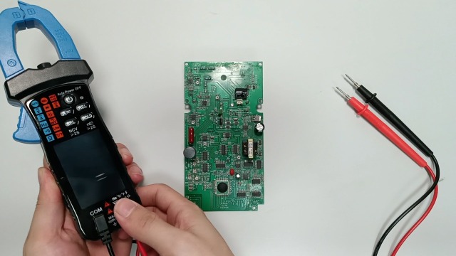 Image of AIOMEST Digital Clamp Meter, 6000 Counts Handheld Multimeter Slim Voltage Tester Auto-Range 60A /400A True-RMS w /NCV, DC & AC, Temp, Volt Ammeter AI-7200D