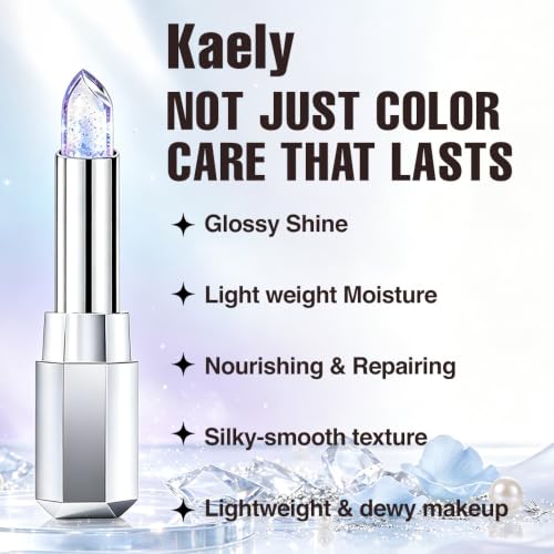 Image of evpct 2Pcs Magic Color Changing Lipstick Long Lasting Waterproof, 02&03