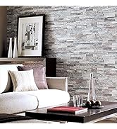 Amazon | 壁紙屋本舗 壁紙 のりなし クロス 石目 石積み風 レンガ