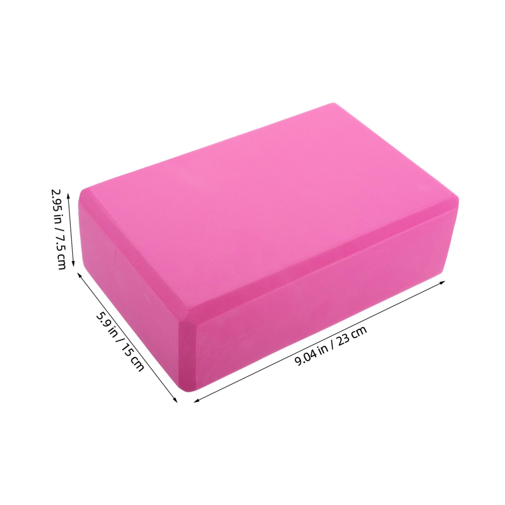 POPETPOP 2pcs Yoga Brick Blocks High Density Eva Non-slip Balance Training Yoga Practice Stretching Comfortable Grip for All Ages