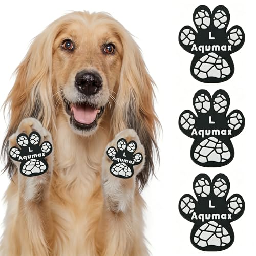 Dog Paw Protector Traction Pads for Dogs Paw Pads for Hot Pavement Stronger Self Adhesive Toe Grips for Senior Dogs to Prevent Slipping on Hardwood Floors 16 Sets (64 pcs) L