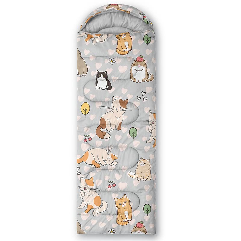 HOSIMA Sacos de dormir, saco de dormir momia para niñas, niños, impermeable, para camping, senderismo, exterior, viajes, caza, con bolsas de compresión