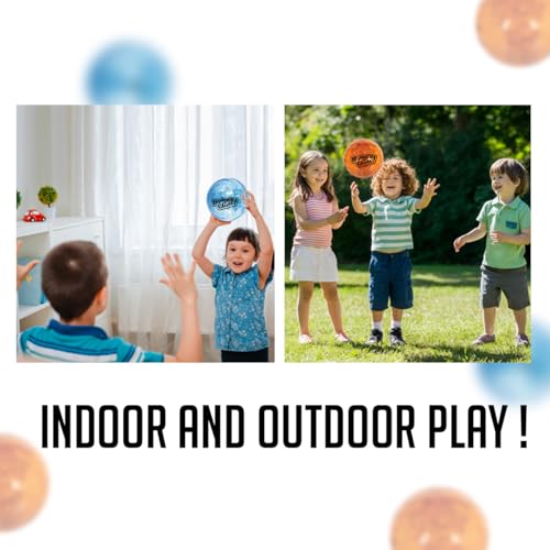 Image of Amazon Brand - Jam & Honey Bouncing Light Ball for Kids I Flashing Light I Glow in The Dark I Fun Toy for Kids I LED Soft Lighting Ball for 12month +