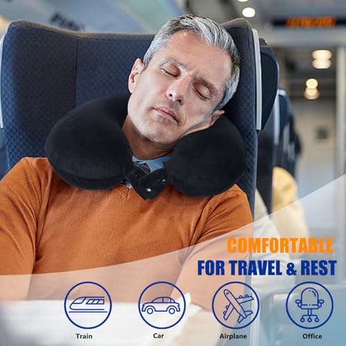 Saireider 202310TP02B Travel Pillow 100% Pure Memory Foam Travel Neck Pillow thumb #1