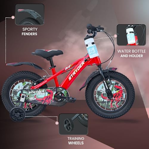 Image of Stryder 14T Rexy Kids Cycle | Age 3-5 Years | Height 36-40″ | Red /Black