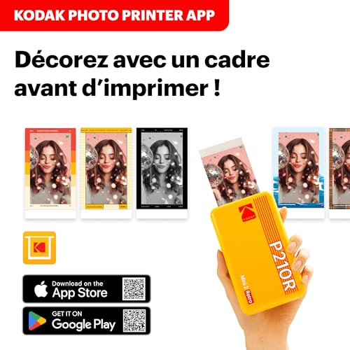 Mini imprimante photo Kodak Mini Retro 2 P210 Bluetooth blanche