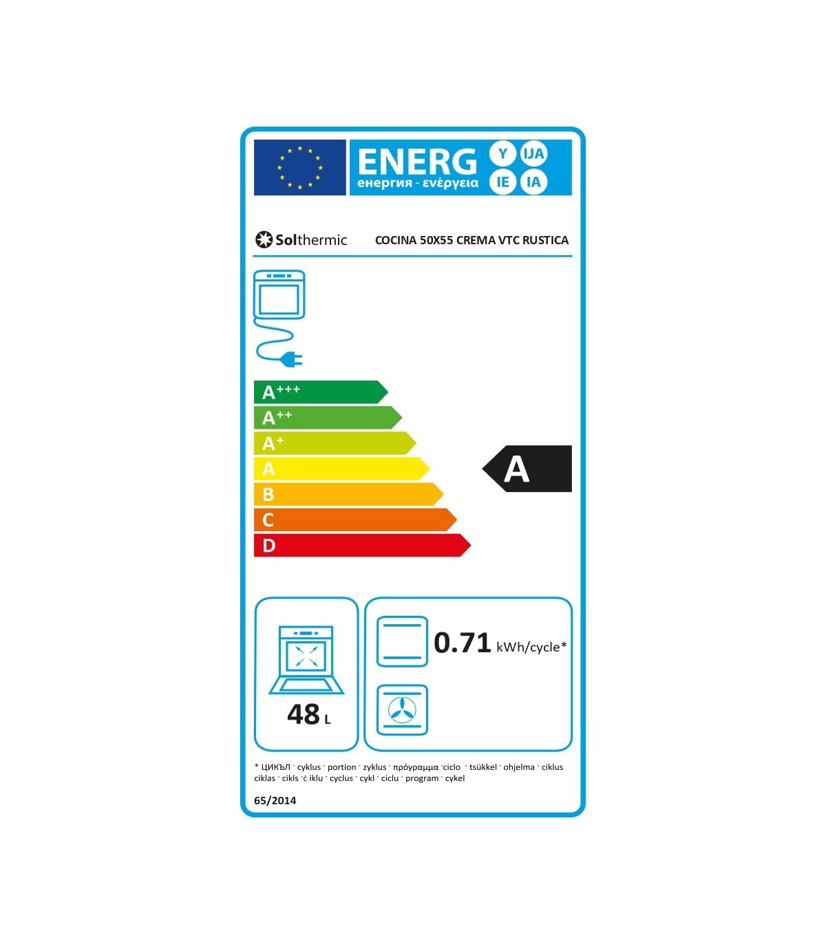 SOLTHERMIC PACK 3 EN 1 CREMA VTI60C INDUCCION CON TURBO 3 ZONAS + CAMPANA DECORATIVA 60 CM + COMBI 2P FCR188C de 1,88 de alto y 55 de ancho gran capacidad 270L bajo consumo CLASE C
