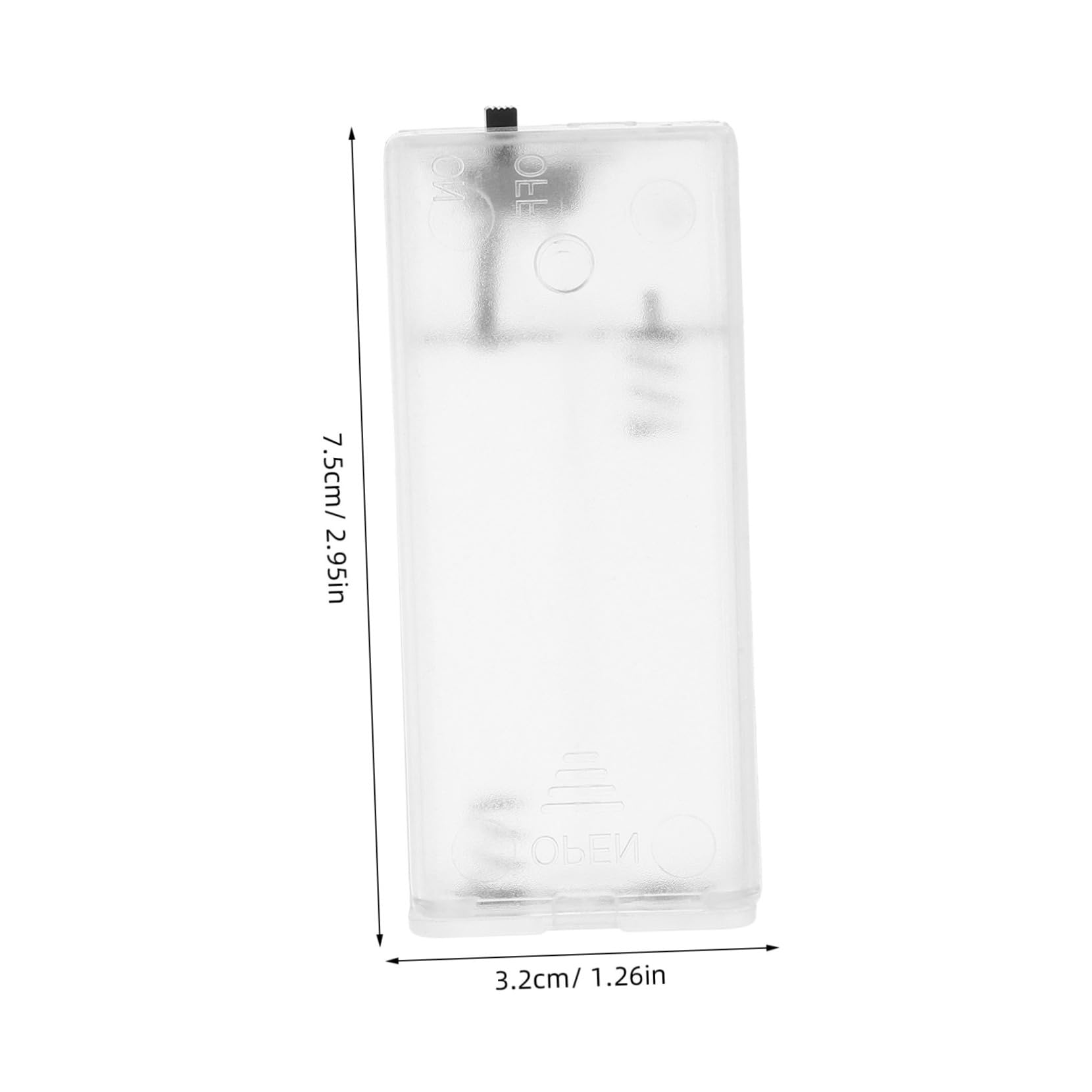 Abaodam 10pcs String Box Transparent Battery Holder for String Lights Compatibility for Batteries Lightweight and Portable for Indoor and Outdoor Use