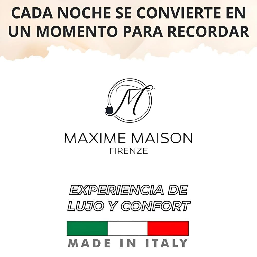 MAXIME MAISON - Almohadas Viscoelasticas 70 Pack 2 Made in Italy, Almohada Cervicales y Cuello con Efecto Masajeador, Ergonómica para Dormir, Cojines Cama 40x70 cm (2, Funda Aloe Vera, Altura 13)