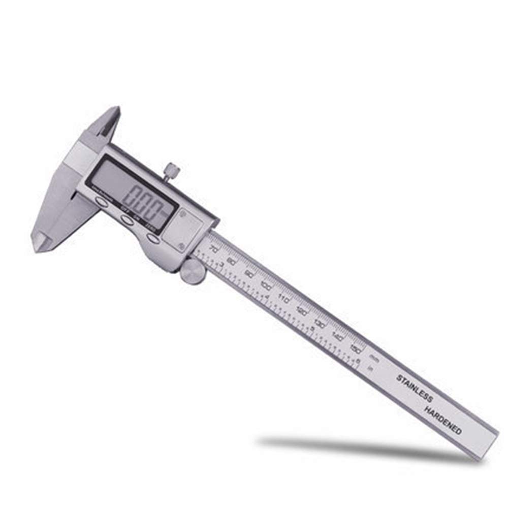 Suwmiarka Cyfrowa Elektroniczna Suwmiarka Cyfrowa 0-150 Mm Metalowa Stal Nierdzewna Elektroniczna Do Użytku Domowego I Przemysłowego,White-150mm