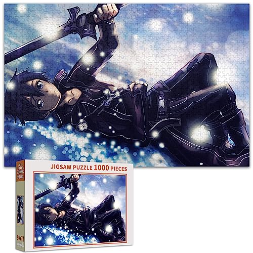 ソードアート・オンライン ジグソーパズル 1000 PCS Djsy78-きりがや かずと きめつのやいば ぱずる キャラクター アニメパターン 萌えグッズ 子供 ギフト 初心者向け ギフト プレゼント