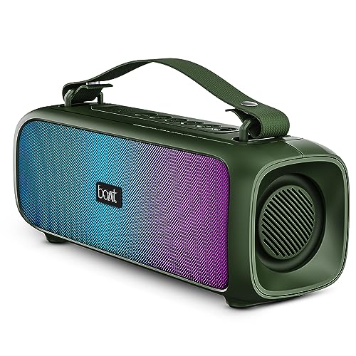 boAt Stone 580 Bluetooth Speaker with 12W RMS Stereo Sound, LED Lights, Up to 8 HRS Playtime, TWS Feature, FM Radio, Multi-Compatibility Mode, IPX4(Pine Green) view 1