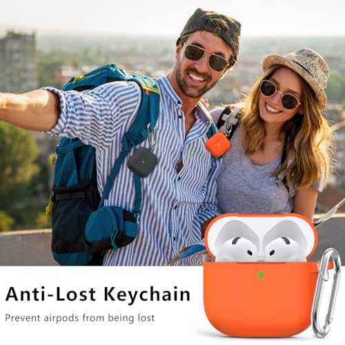 Image of Ljusmicker for AirPods 4 Case 2024 with Cleaner Kit,Orange