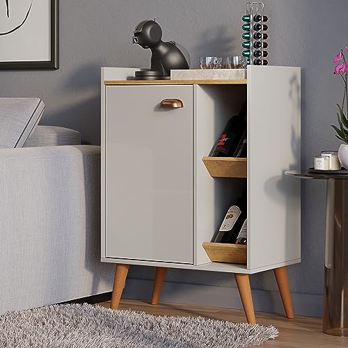 Cantinho do Café Aparador Buffet Requinte Aurora - Off White/Nature