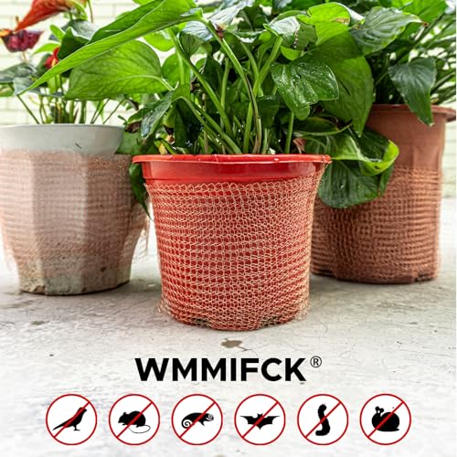 3rd gen copper mesh rodent control kit 100 pure copper wool for slugs snail pest bird mice rat control 2 rolls mesh roll wrap wire with scissors