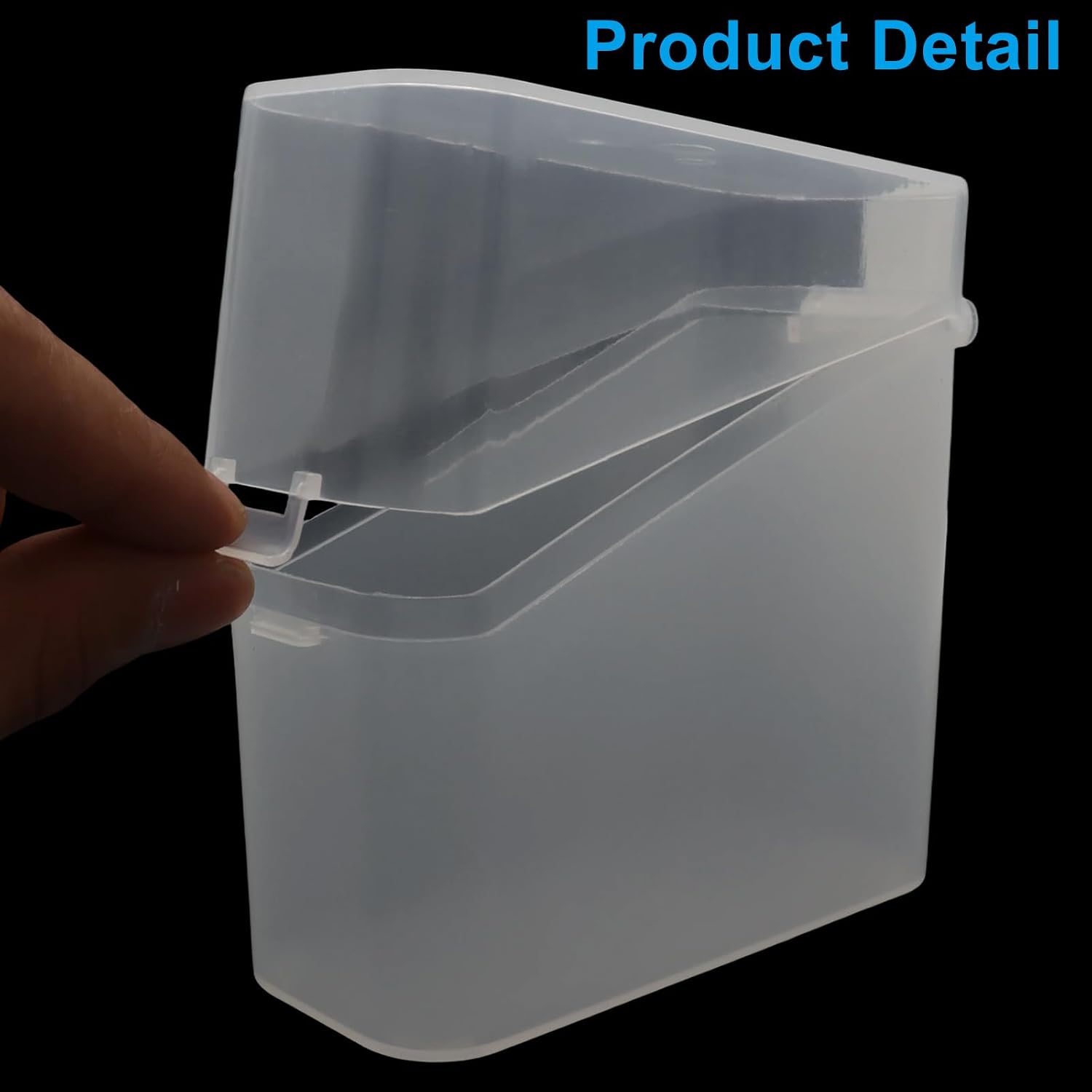 2Pcs Sliced Cheese Containers, Clear