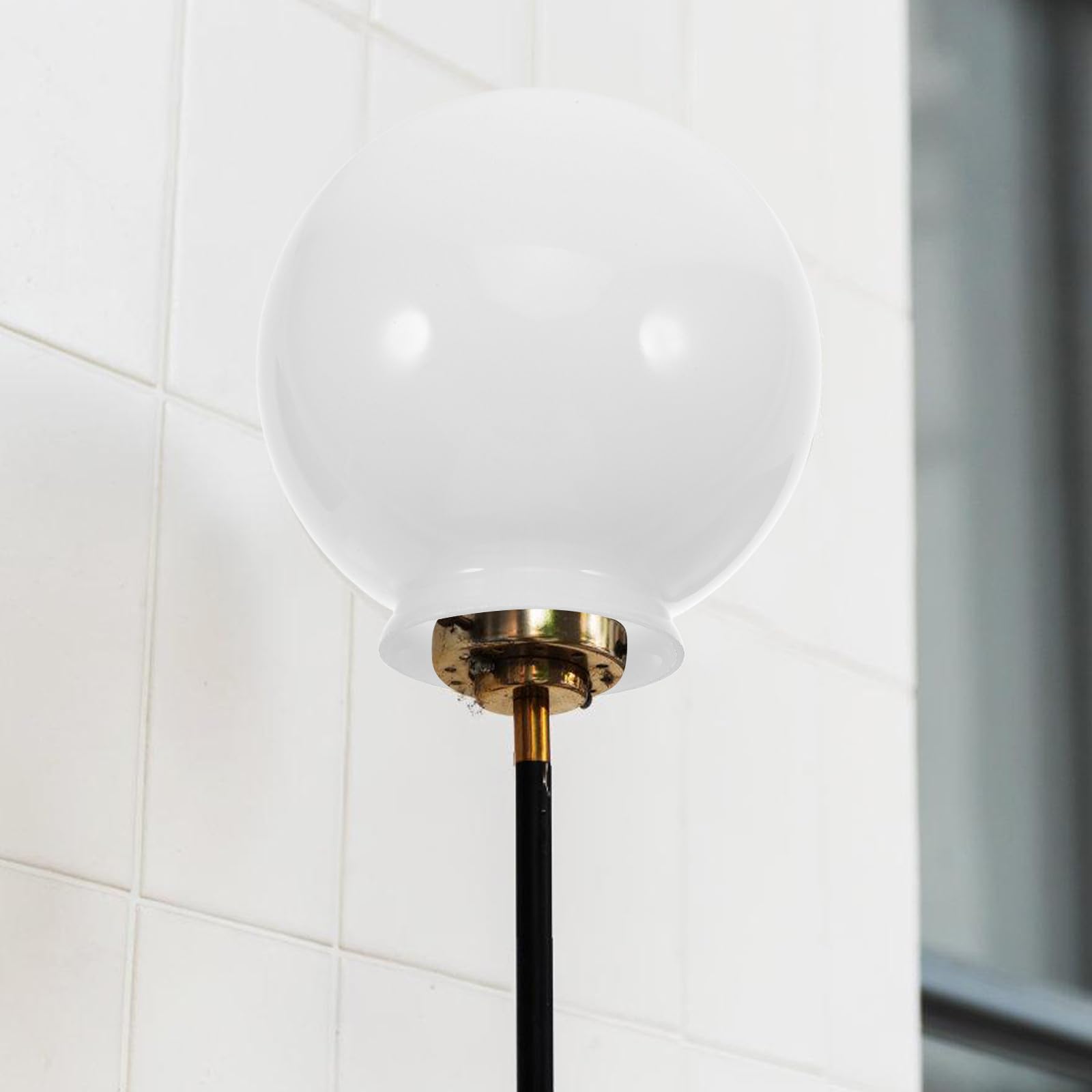 Paralume in Vetro Sferico Bianco Latte 150Mm per Lampada da Soffitto Coprilampada per Ventilatore da Soffitto Globo di Ricambio per Apparecchi Domestici Luce Diffusa e Design