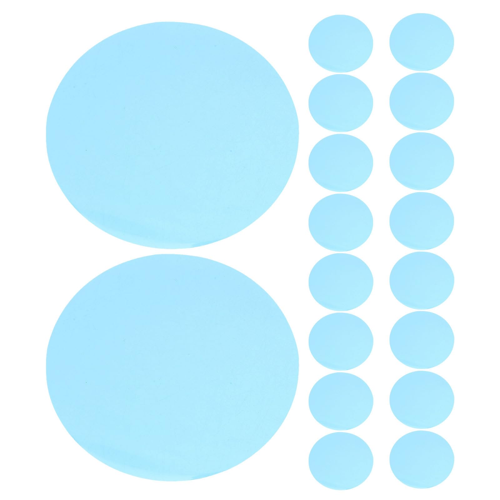 25pcs Dimming Diffuser Film Stickers, 74m Ambient Light Gel Sheets, Adhesive Light Filters for LED Ceiling Spotlights Video Lighting Equipment Blue