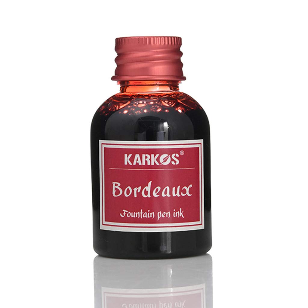 ruiruiNIE 1 Bottle Pure Colorful 30ml Fountain Pen Ink Refilling Inks Stationery School Refill Ink Wine Red