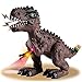 HYAKIDS T Rex Dinosauri Giocattolo con LED Luce e Suono Ruggente Proiezione, Realistico Figura di Dinosauro Giocattoli Educativo Regalo di Natale per Bambini Bambino Ragazzi 3 4 5 Anni