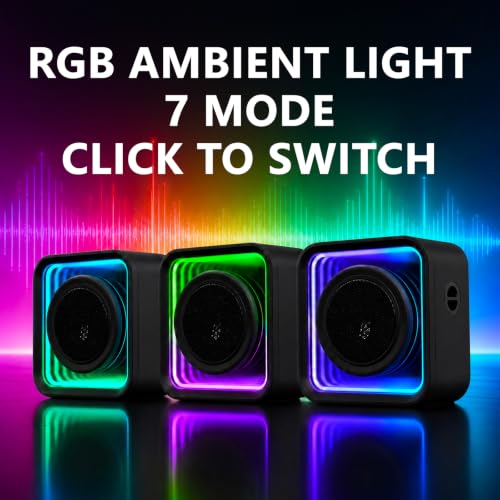 itcavl Small Bluetooth Speaker with Strap, IP68 Waterproof Small Cute 6.0 Bluetooth Speaker with Aux Input, TF Card, TWS Pairing, RGB Light, 20H Play time, Mini Bluetooth Speakers for Shower, Office - image 7