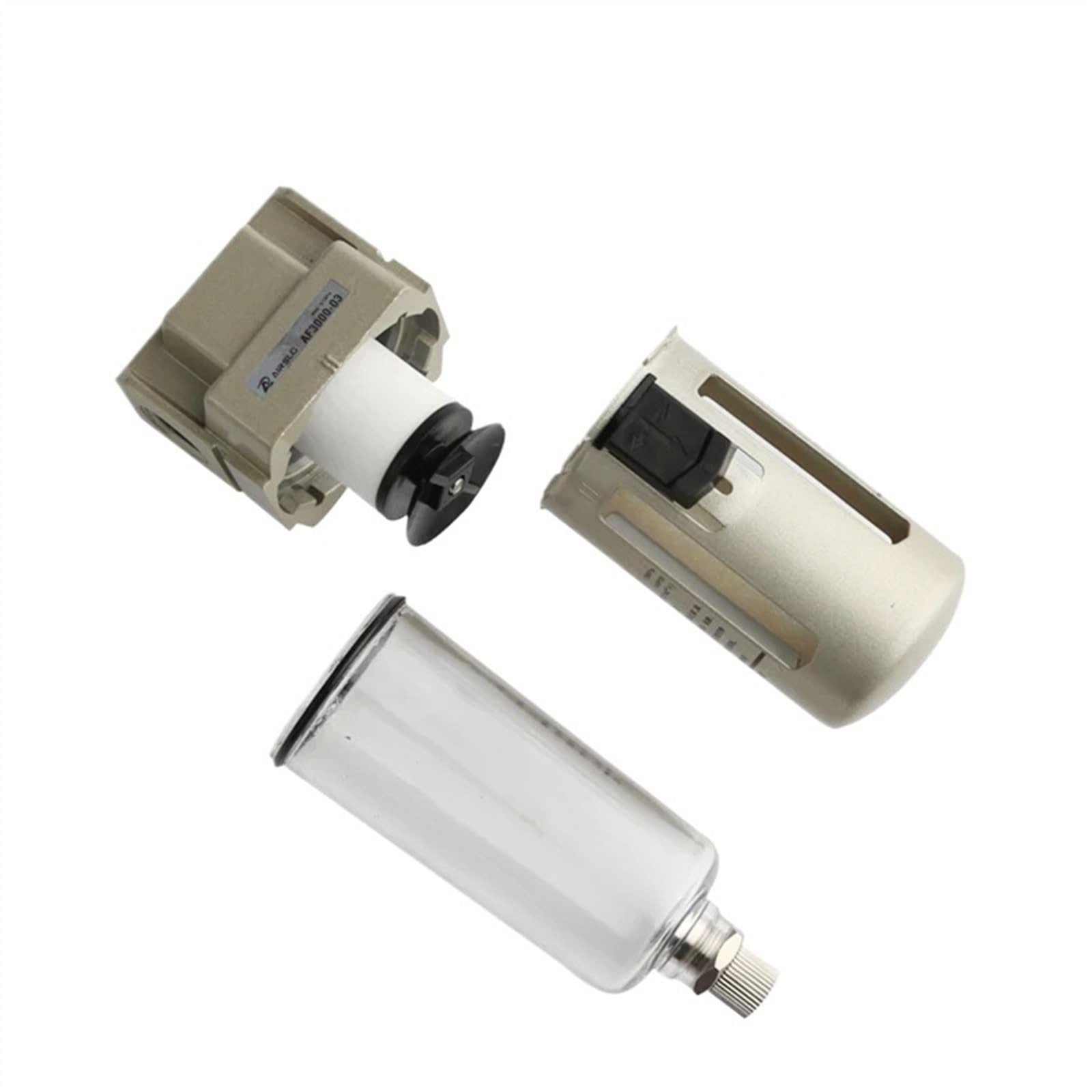 1 pièces AF2000 AF3000 AF4000 processeur de d'air-02-03-04-06-10 D filtre compresseur d'air pneumatique séparateur d'huile filtre à eau automatique(AF2000-02D)