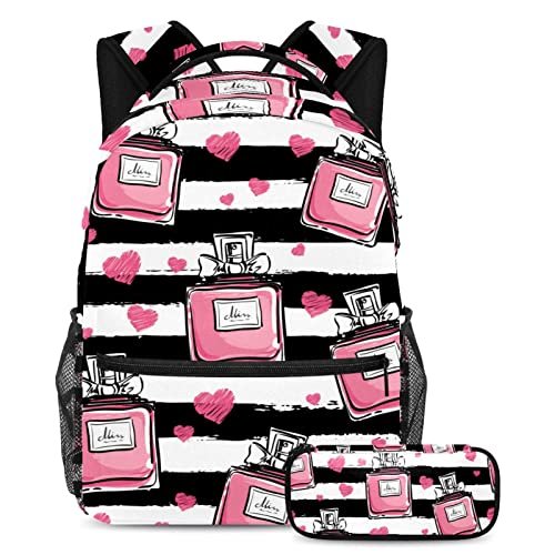 Sac à dos avec porte-bouteille et trousse arabesque pour voyage et école