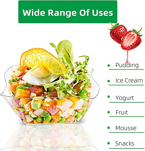 KAHEIGN 100Pcs Plastic Dessert Cups - Image 3