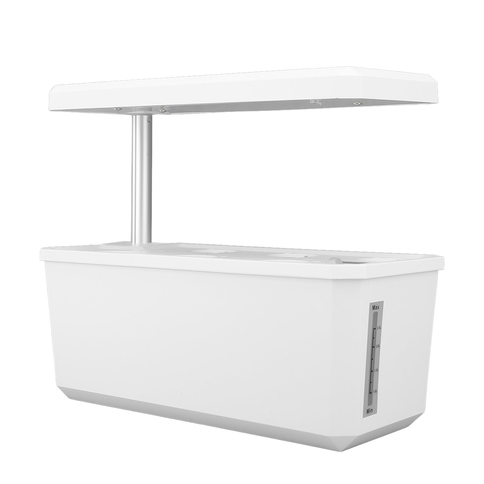 de Cultivo Hidropónico con Luz LED, Control Automático, Máquina Inteligente de Plantación para Jardín de Hierbas de Interior (WHITE)